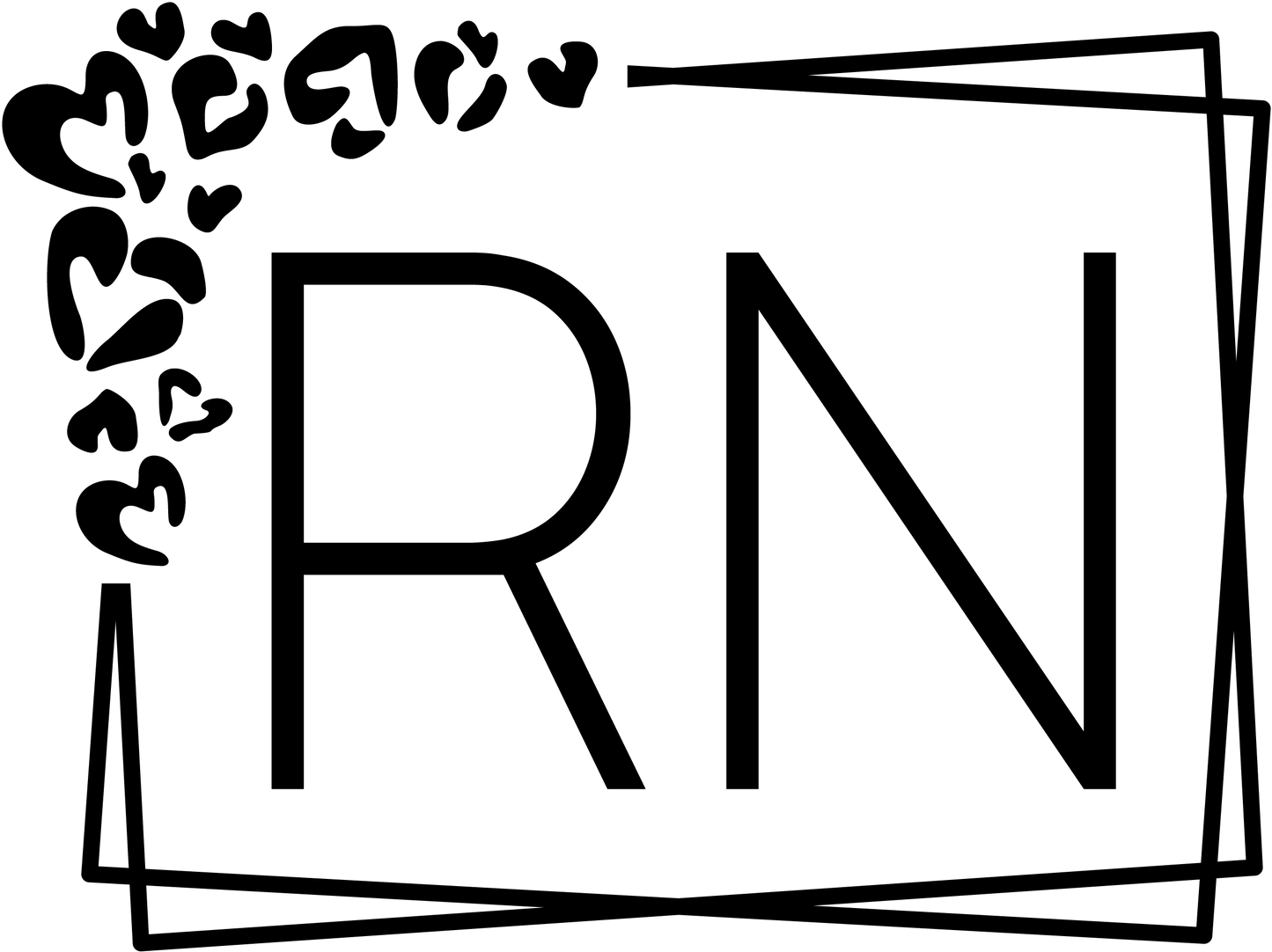 Stethoscope Canvas "RN" Tote Bag