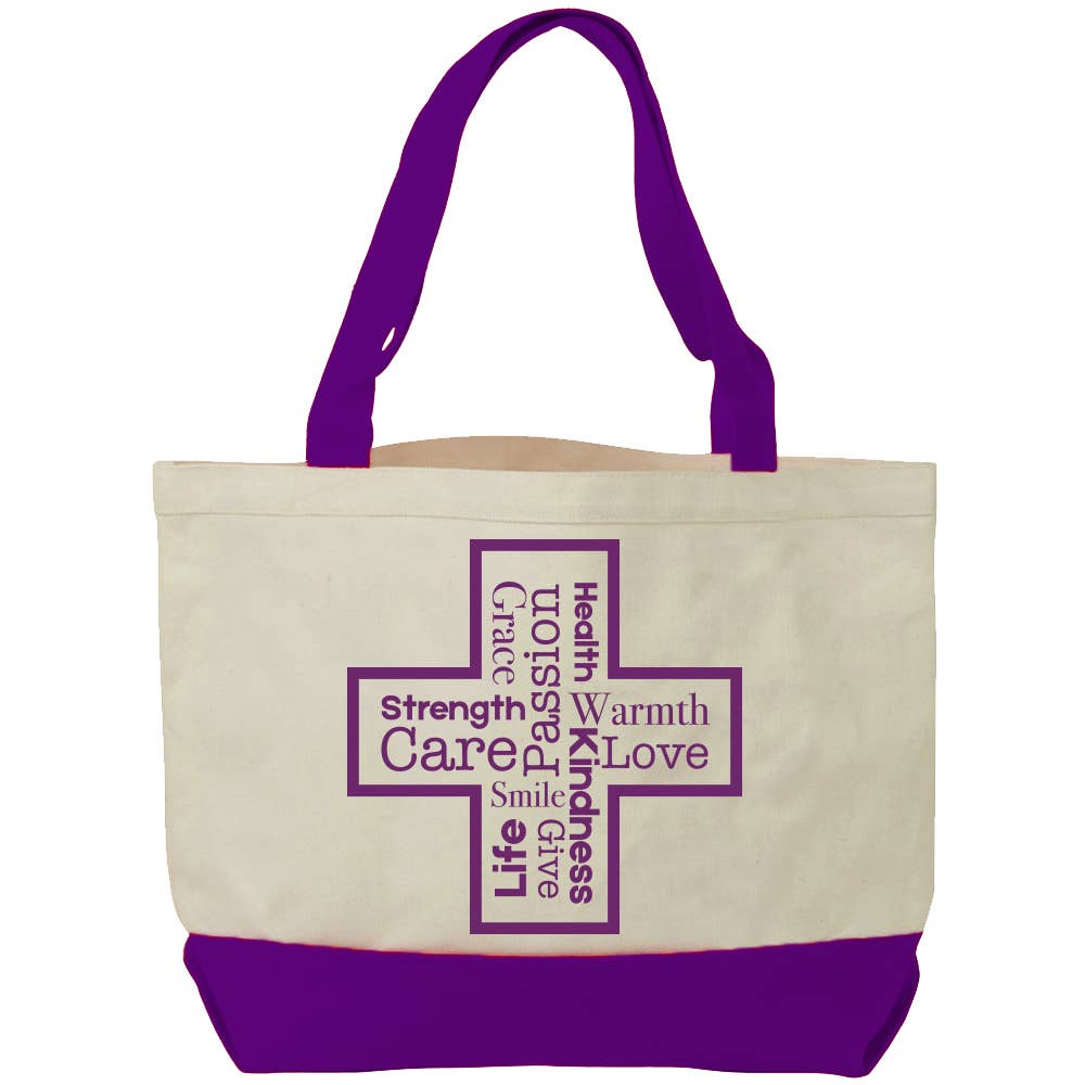 Canvas "Cross " Tote Bag