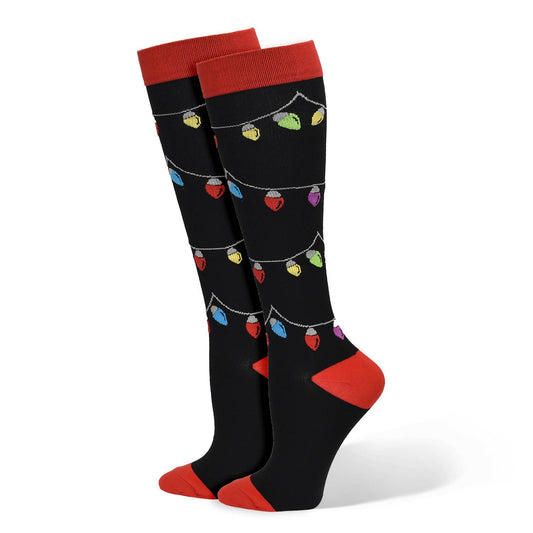 Premium "Christmas Lights" Compression   Socks