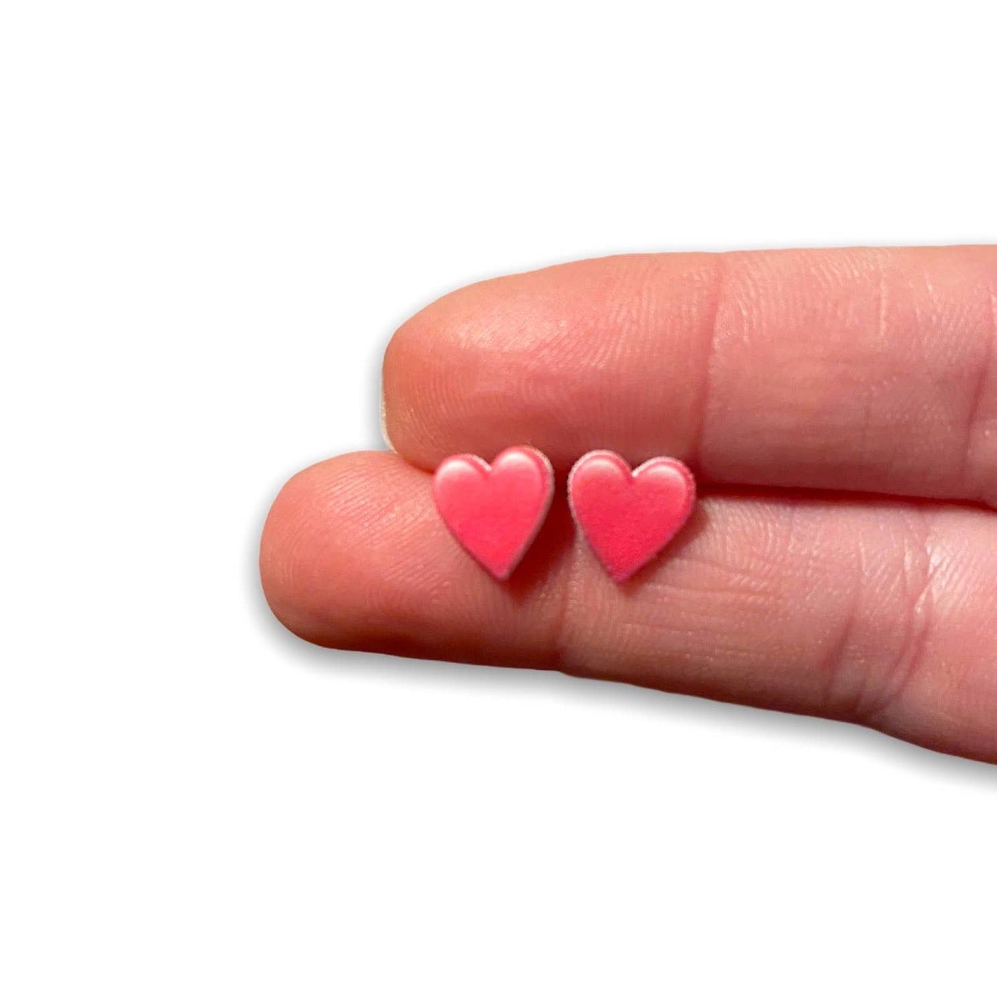 Pink Heart Earrings