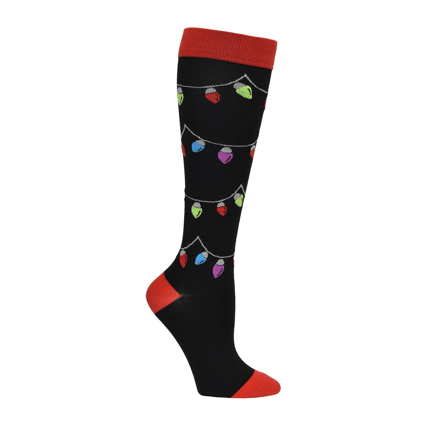 Premium "Christmas Lights" Compression   Socks